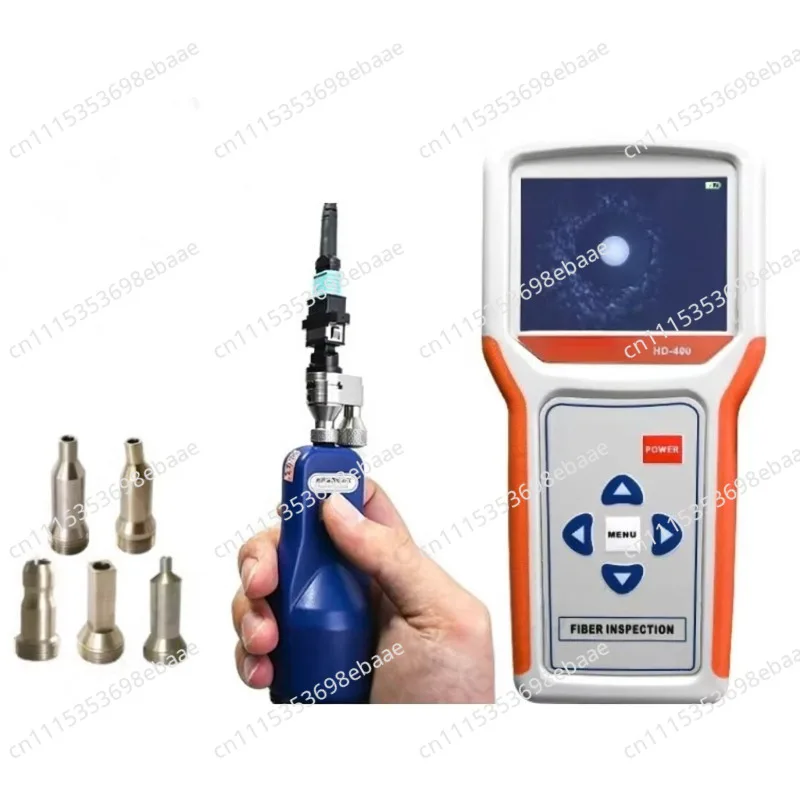 Handheld fiber optic end-to-end tester HD400 patch cord MPO12-core magnifying glass switch ODF patch panel