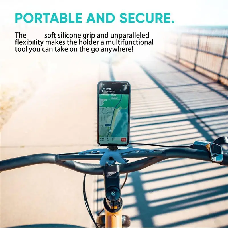 حامل هاتف A14E-Tentacle - حامل كاميرا شفط مرن مكون من 5 مخالب وكاميرا الحركة وحامل كوب شفط قابل للانحناء