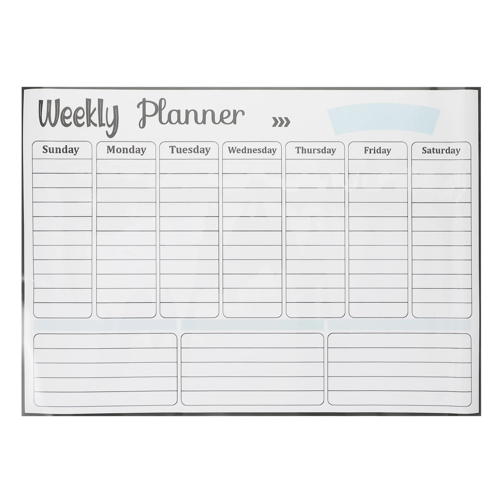 

Magnetic Memo Board Whiteboard Calendar for Fridge Kitchen Planner Reusable Stick Notes Grocery List Pad Dry Erase Weekly