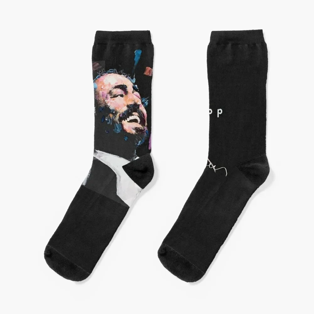 

Original Portrait of Luciano Pavarotti Socks with print compression Sports soccer anti-slip Men Socks Luxury Brand Women's