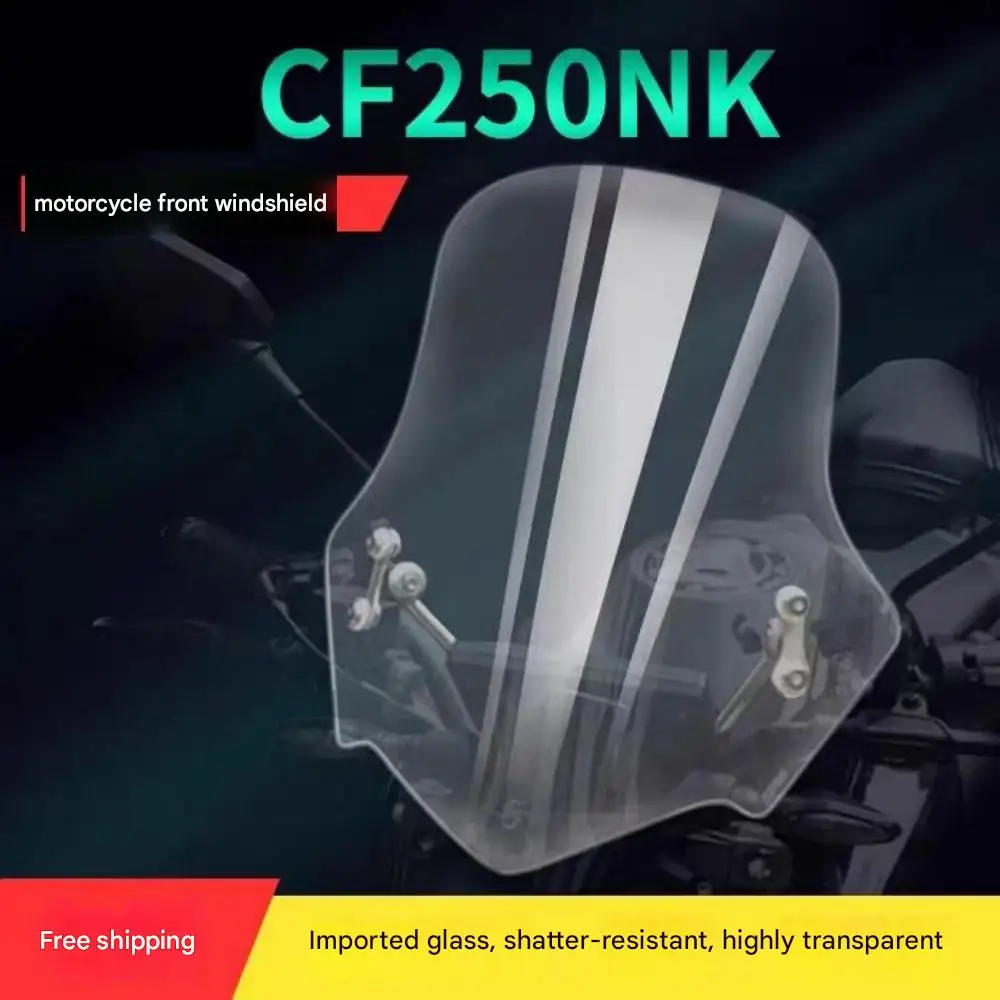 Suitable for CFMOTO 250NK windshield modification, front windshield chest protector, imported glass parts 250nk NK250