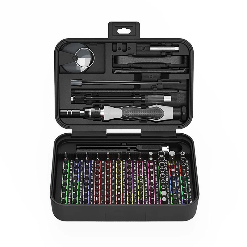 

132Pcs/set Color Screwdriver Set Precision Slotted Hex Screw Bits Multifunctional Household Repair Tool Kits