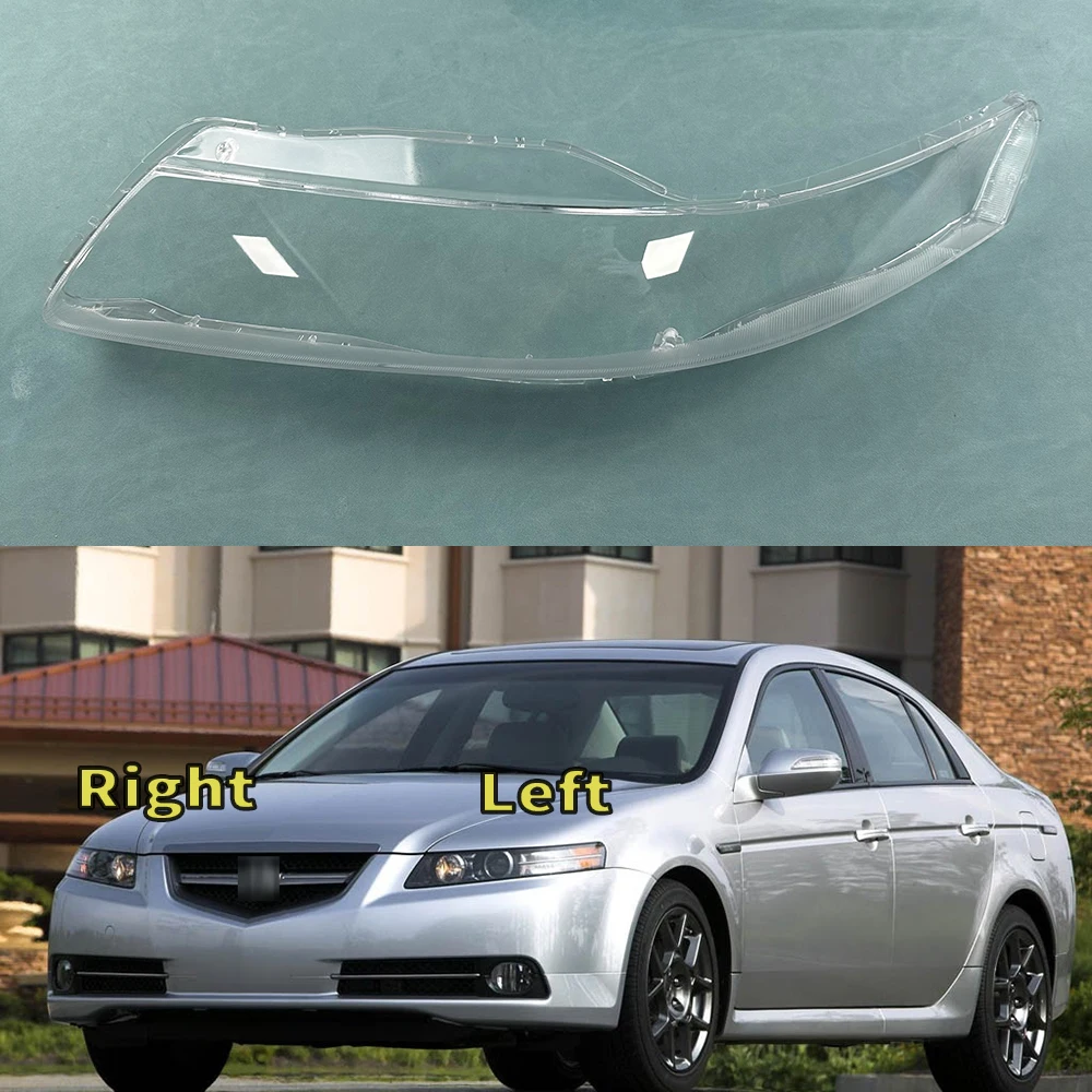 For Honda Acura TL 2006 Transparent Shade Mask Headlight Cover Lampshade Headlamp Shell Plexiglass Auto Replacement Parts