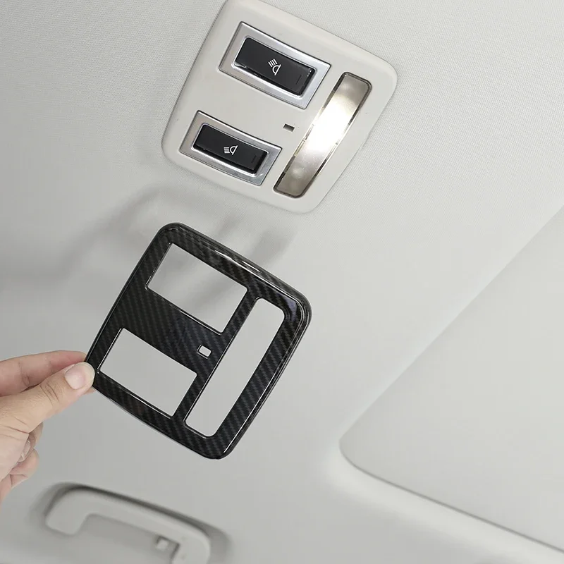 

For Jaguar XE X760 XF X260 2016-2018 Car-styling Interior Accessories ABS Matte Silver Rear Roof Reading Light Frame Cover Trim