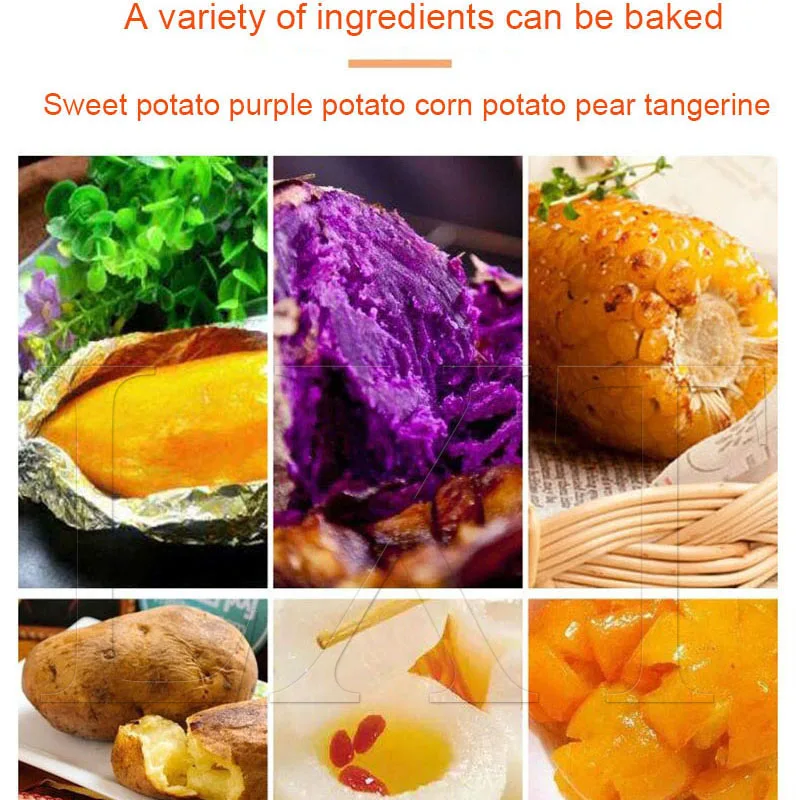 

Настольная печь для жарки сладкого картофеля, полностью автоматическая печь для жарки ароматной груши, машина для приготовления жареной кукурузы