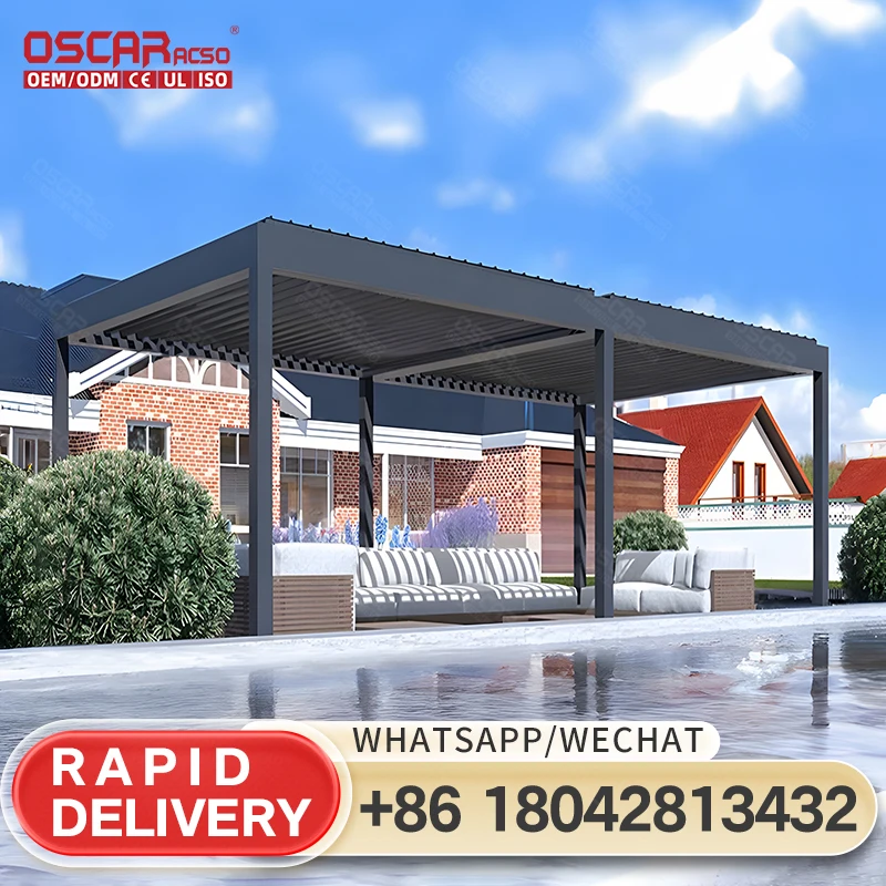 Customizable Aluminum Alloy Pergola for Outdoor Spaces in America Creating a Relaxing Oasis with Durable Structure