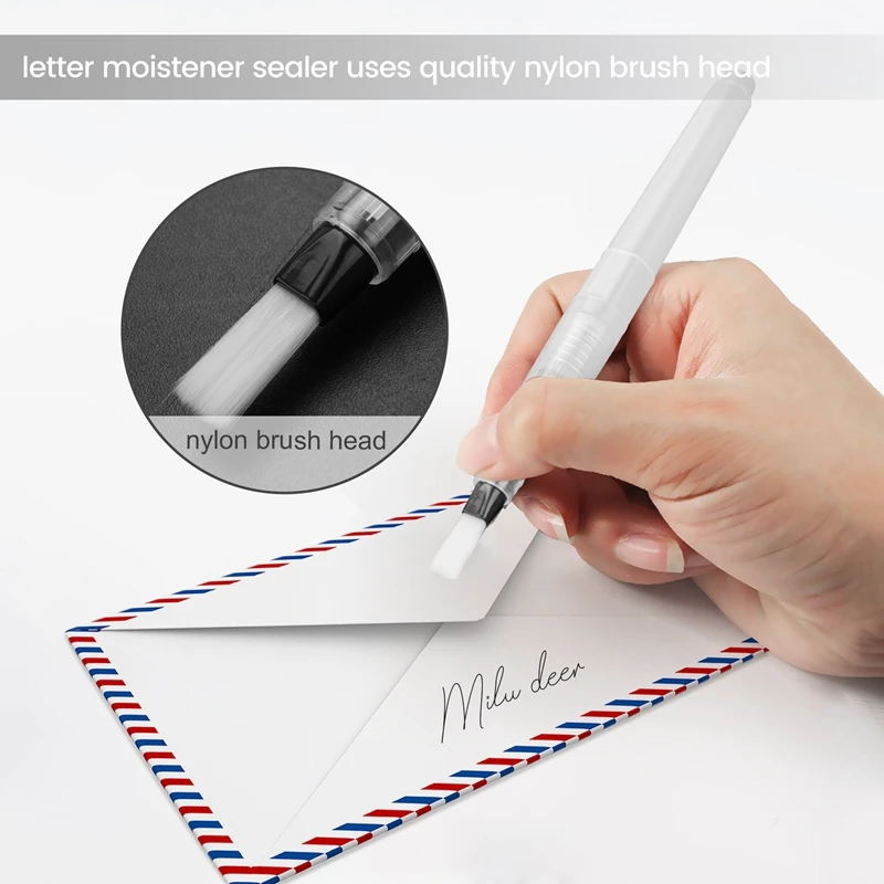 10 Pieces Pencil Style Moistener Stamp Envelope Moistener Mailing Letter Sealer Envelope Licker For Office