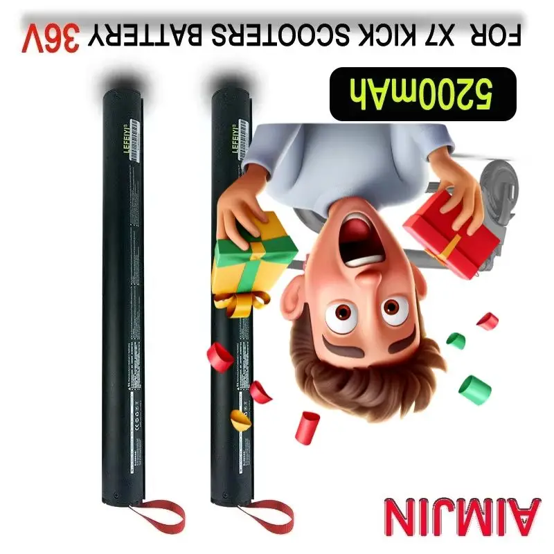 

New 36V HX Scooter Battery Accessories 5200mAH 187Wh Lithium Battery Pack, Replace X7 Scooter Battery