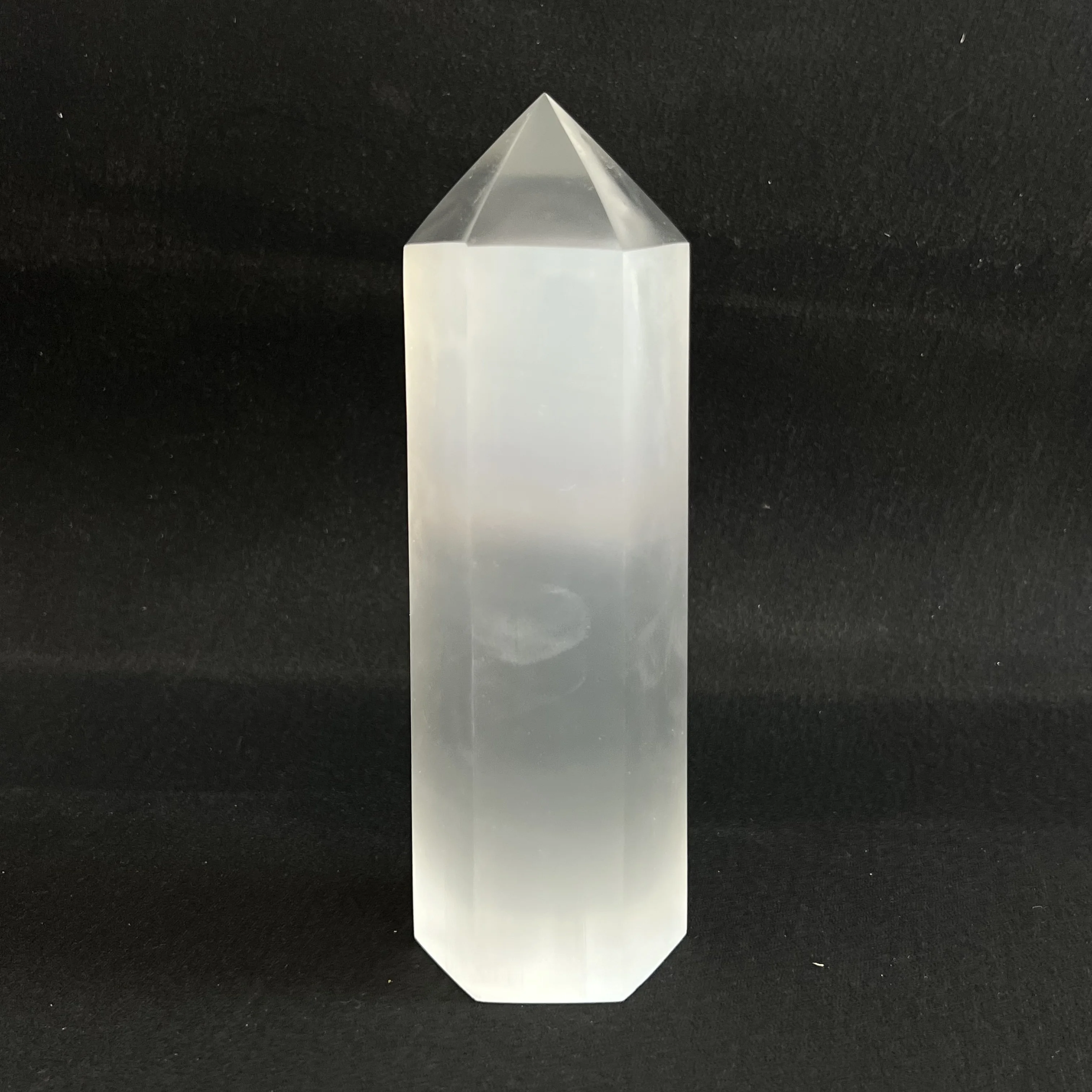 Large size!!!!Natural Morocco Gypsum Crystal Point White Selenite Hexagonal Prism Crystal Tower Home Decoration