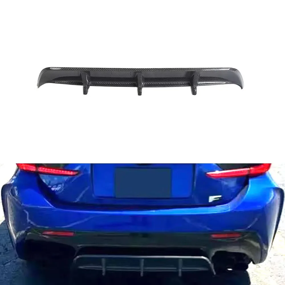 Carbon Fiber Rear Bumper Diffuser Lip For Lexus RC F RCF 2015-2018