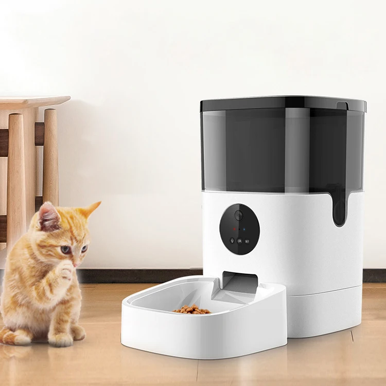 Smart Automatic Cat Pet Feeder With Camera For Dogs Intelligent Timer Smart Pet Feeder