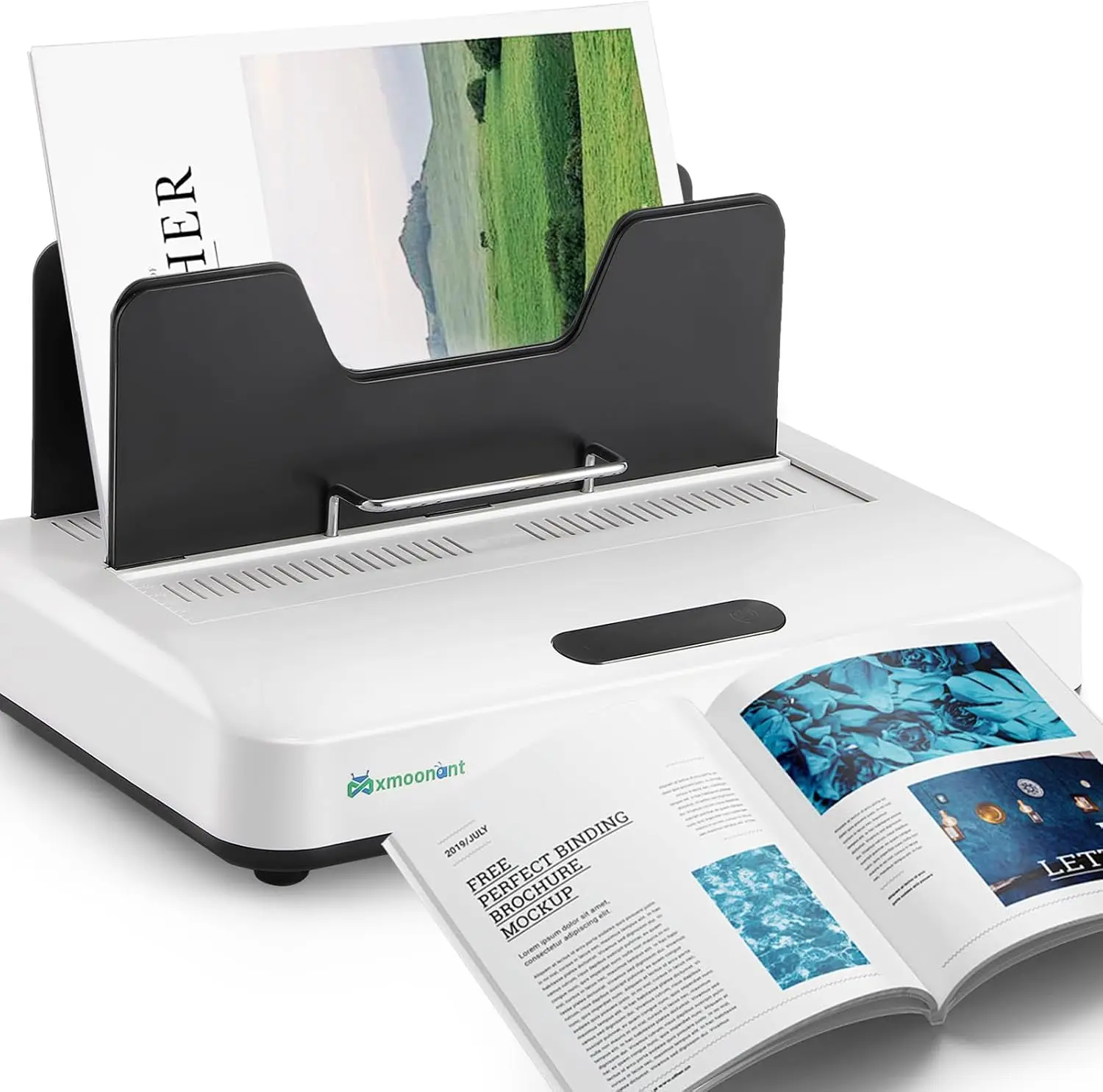Thermal Binding Machine 500 Sheets A3 Short Edge A4 A5 1 60mm Thickness Instant Use 3 Levels Digital Touch Panel Clear Readout A