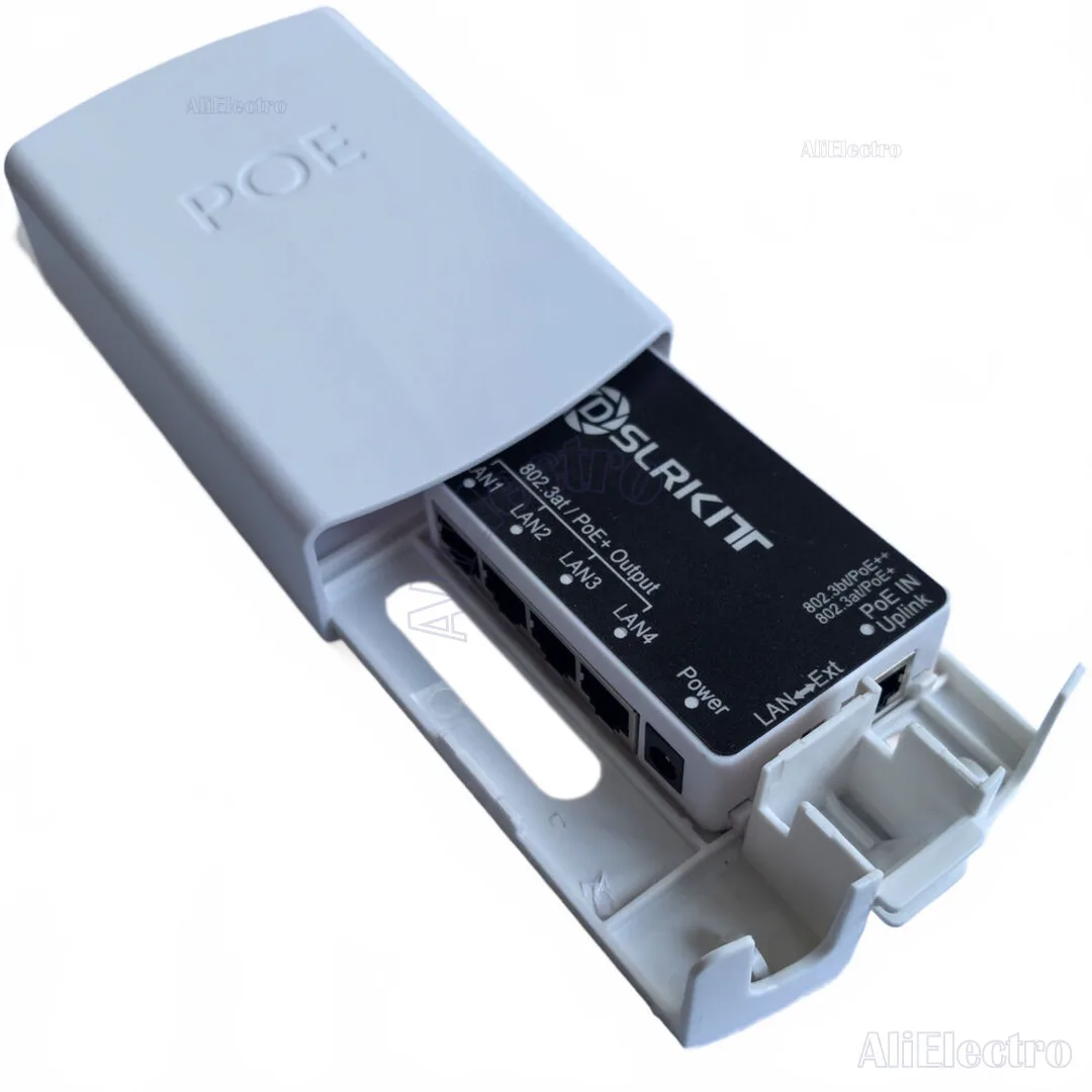 Poe ++ 90 וואט 5 יציאה gigabit passדרך מתג extender חיצוני 802.3bt ב