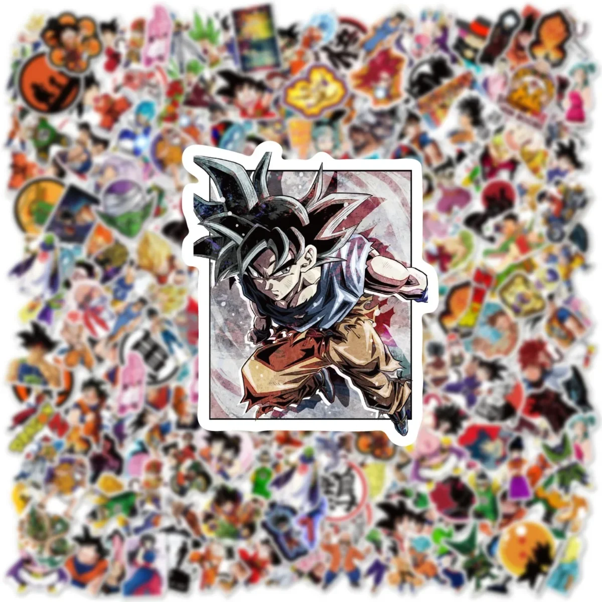 100/200 Uds Dragon Ball Animes pegatinas de grafiti de dibujos animados teléfono guitarra portátil maleta taza pegatina impermeable calcomanías Juguetes