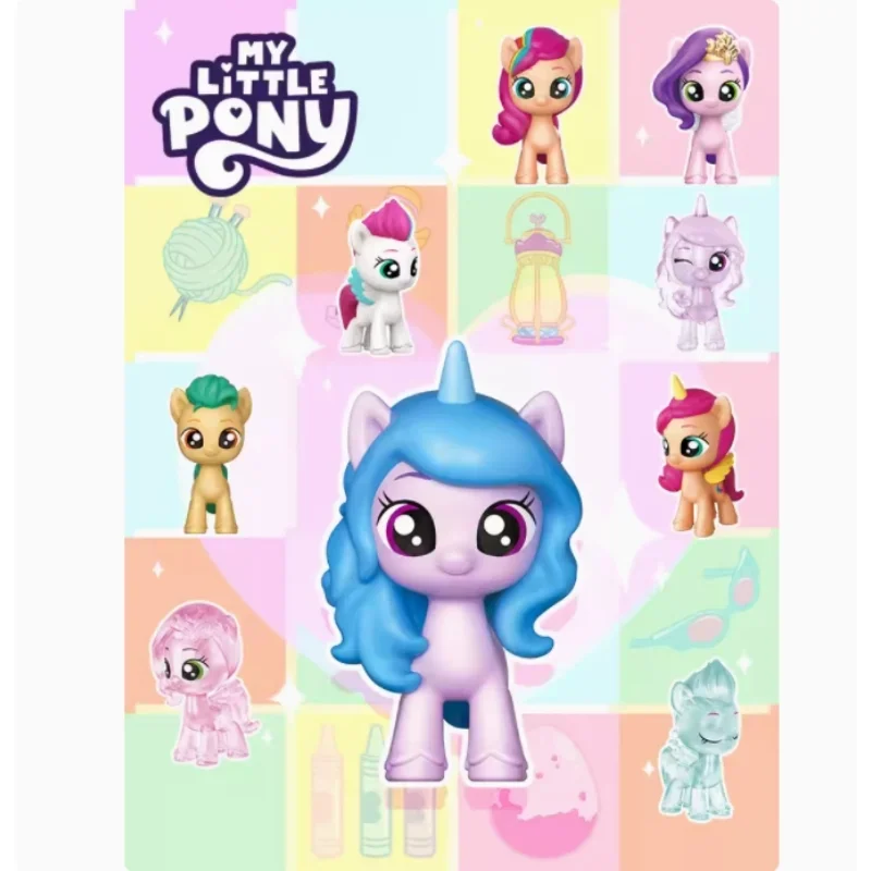 Miniso Genuine's New Cartoon Cute My Little Pony Beloved Mini Series Bag Creative Mini Doll Children's Toys Small Ornaments Gif