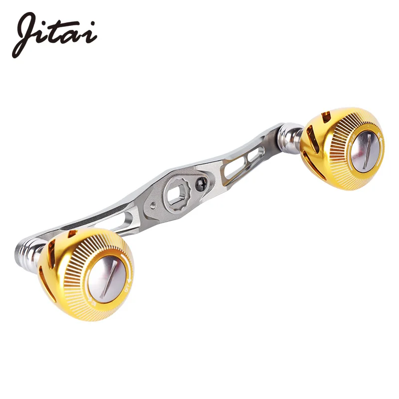 

Jitai Baitcasting Fishing Reel Handle Length 130MM With Aluminium Alloy Knob Stainless steel bearings Hole Size 8*5/7*4 Sea fish
