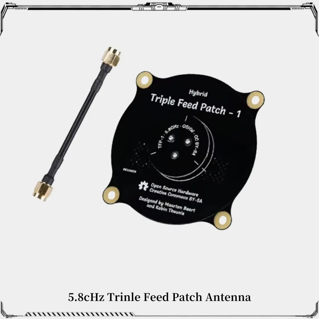 5.8GHz Triple Feed Patch Antenna SMA / RP SMA Directional Circularly Polarized Antenna for FPV Fatshark Goggles RC Drone