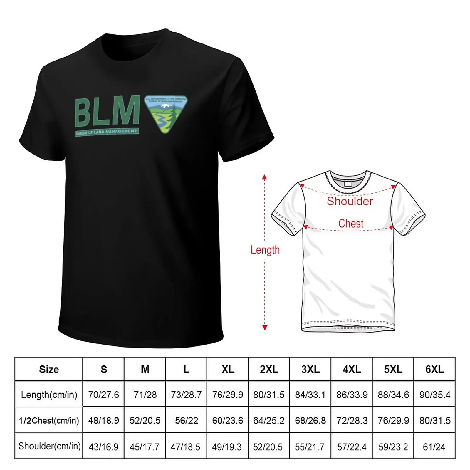 The Original BLM -- Bureau of Land Management (Color) T-Shirt customs quick drying plus sizes t shirt for men