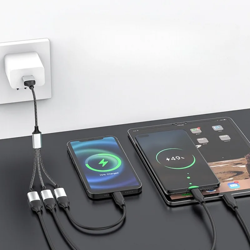 Adaptador multiporta tipo-c para usb otg dongle para macbook pro air laptop telefone tablet doca portátil de alumínio