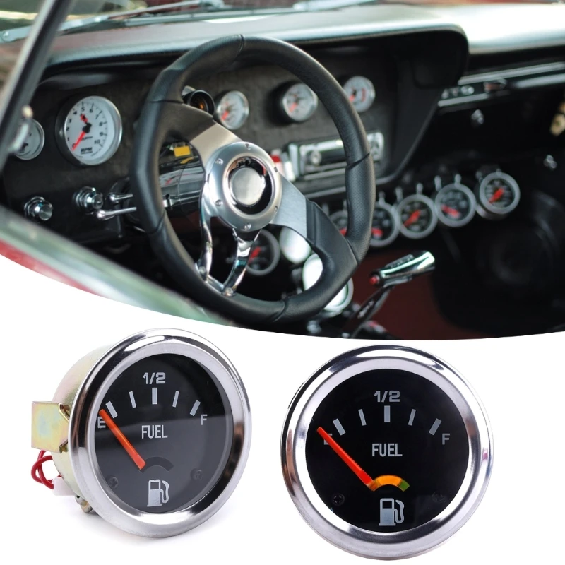 52mm Easy to Read Mechanical Fuel Level Gauge with LED Display Suitable for Enhancing Visibility, Car Drop Shipping