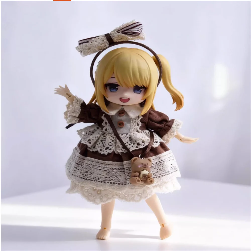 

Snail 1/12 12 Points OB11 Doll Clothes Maid Outfit Lace Dress Model Ashi 1.0 P8 P9 P10 Bjd Body In Stock