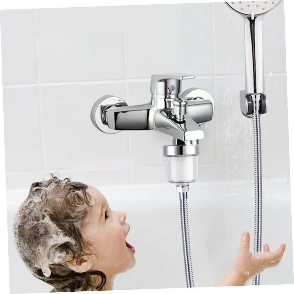 فلتر صنبور عالمي لاستحمام الحمام، طقم منقي مياه عالي الإخراج، عنصر منزلي من القطن PP