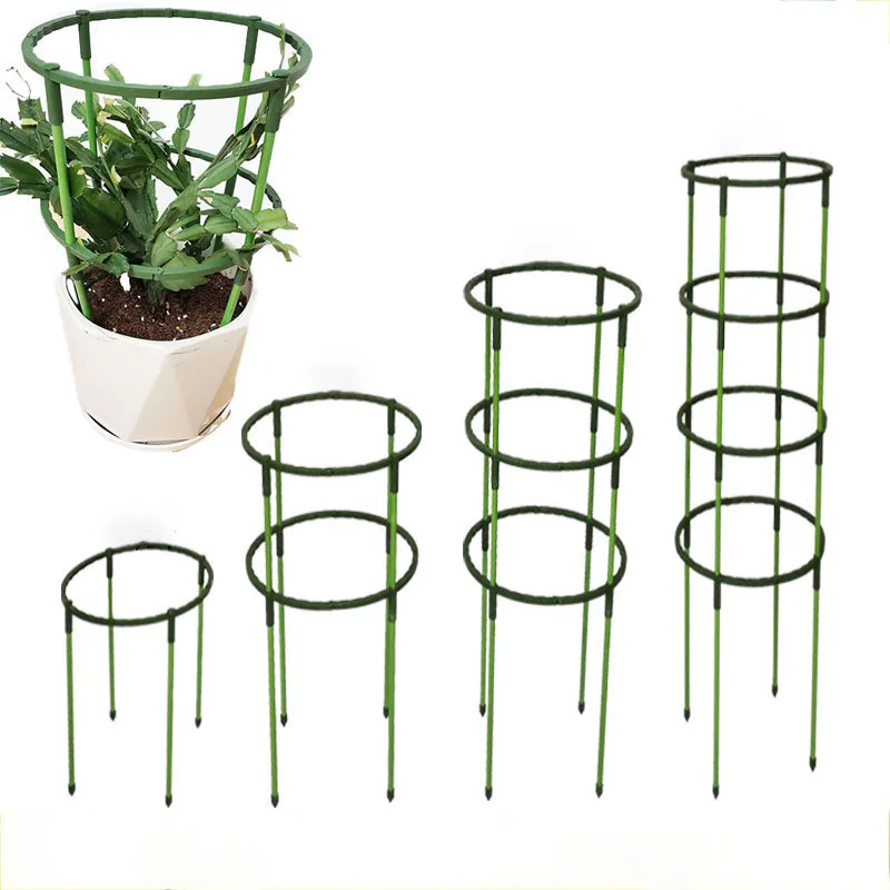 Plant Support Pile Stand climb for Flowers grow Semicircle Greenhouses Arrangement Fixing Rod Holder Orchard Garden Bonsai Tool