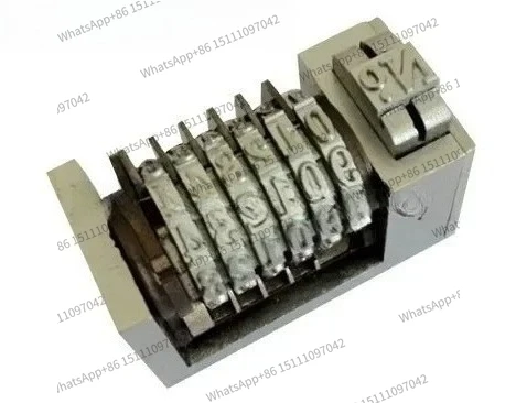 4X8 number machine 4mm flat press number  adhesive dock trademark diagonal back coding