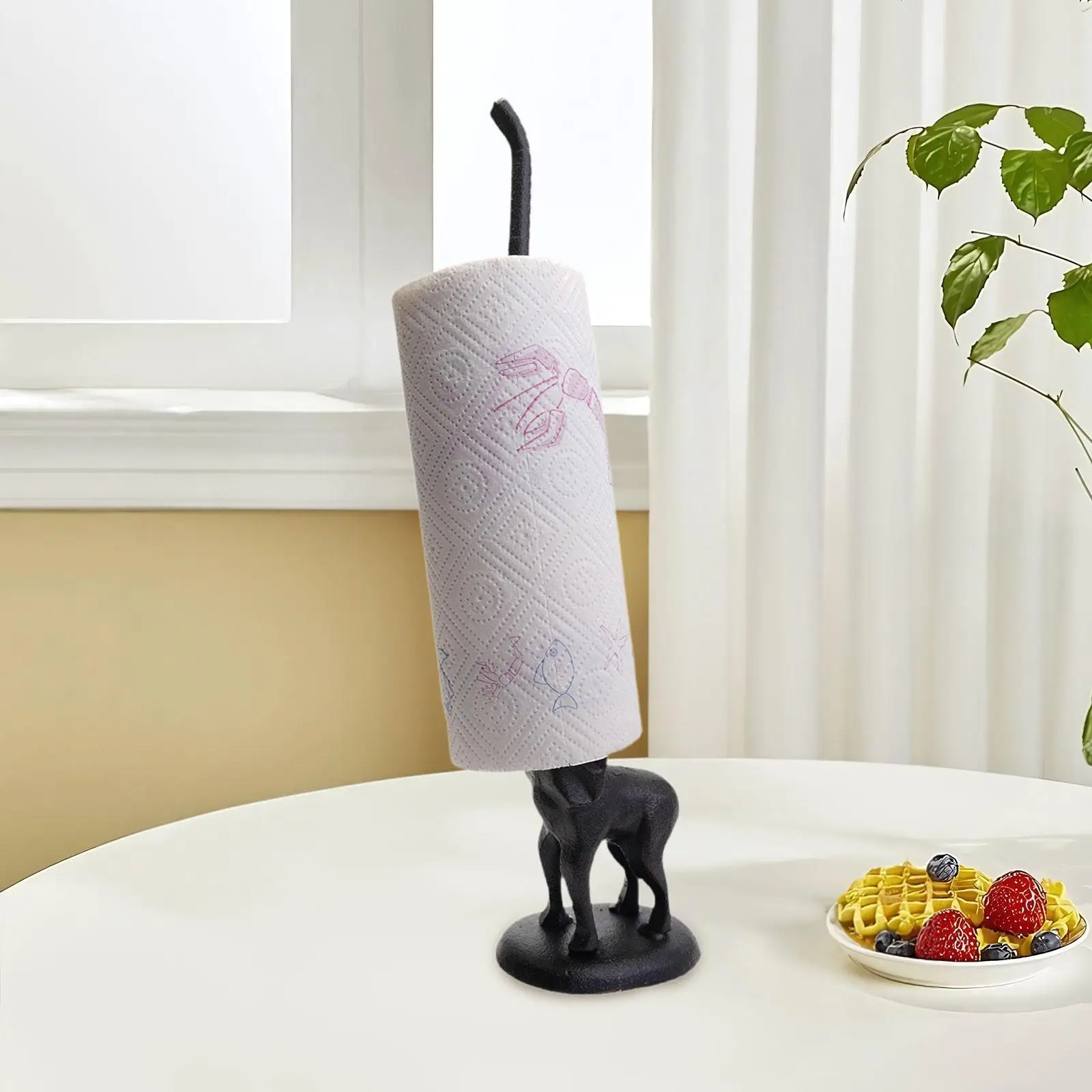 

Elephant Toilet Paper Holder 17” Tall Storage Counter Bathroom Tissue Holder Iron Kitchen Paper Holder Toilet Paper Holder