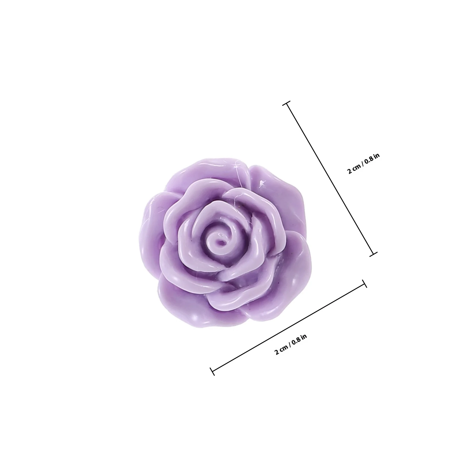 40pcs Rose Shaped Push Pins Multi-Function Thumb Tacks For Office Home Use Map Accessories Cork Board Decor Desk Supplies Small