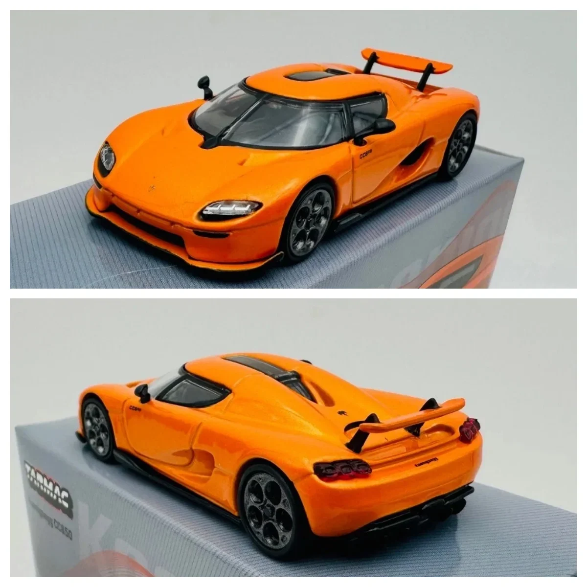TARMAC WORKS 1:64 Full Color Sticker CC850 Orange Diecast Model Car Collect Limited Edition Hobby Toys