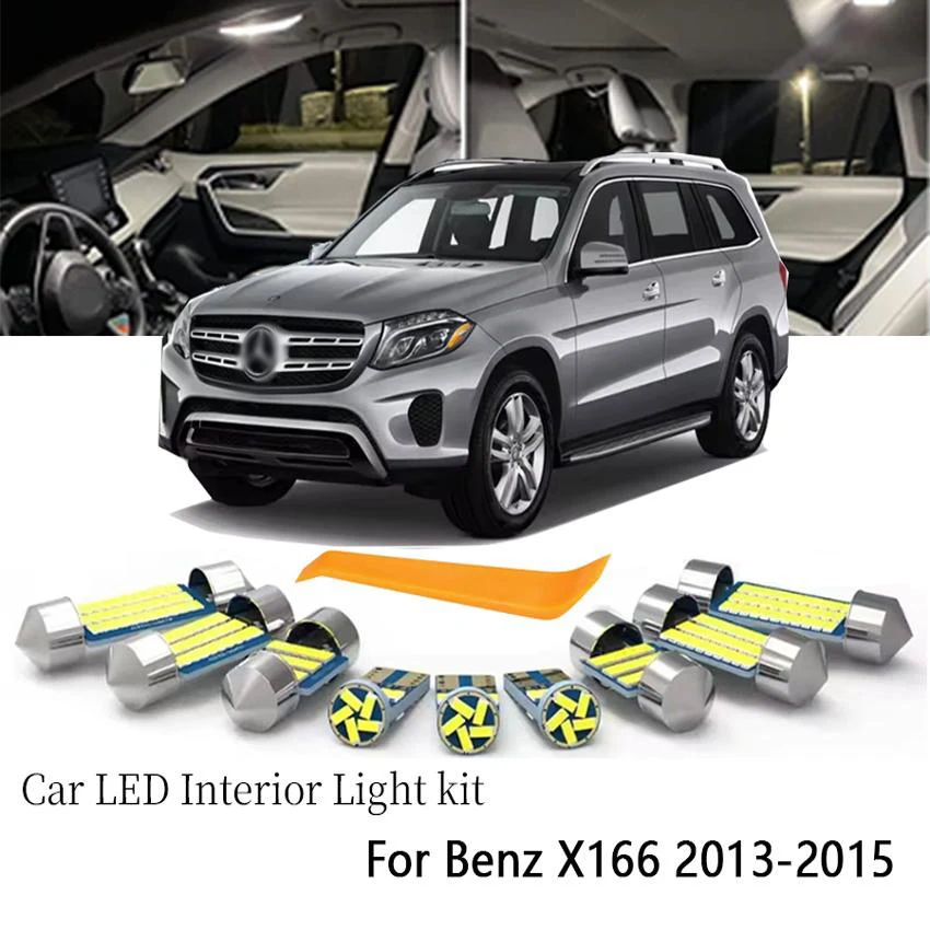 5/11/21PCS LED Interior Light Bulb Kit For Mercedes Benz GL-Class X166 2013 2014 2015 Car Reading Trunk Lamp Accessories