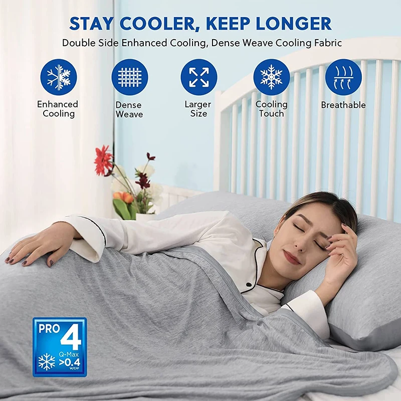 Cooling Blankets For Hot Sleepers Summer Blanket Thin Lightweight Breathable Soft Double Side Blanket For Bed Couch Sofa