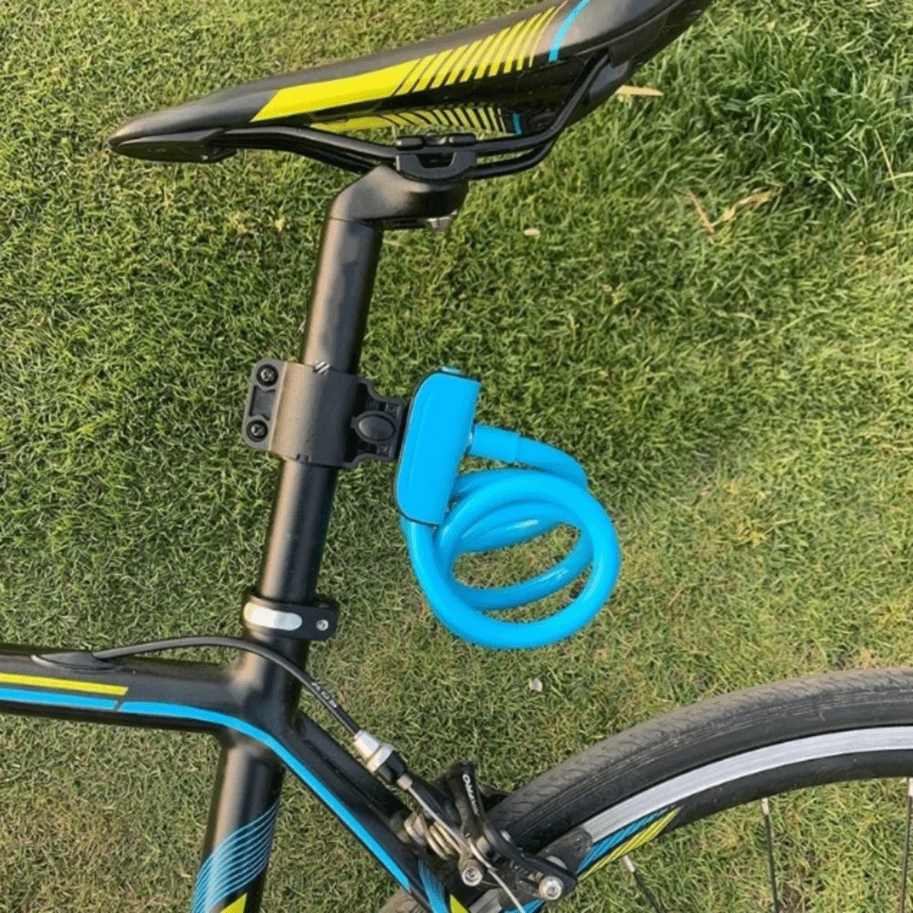 

Кольцевой замок, стальной провод, велосипедный тросовый замок, портативный противоугонный замок высокой безопасности с ключами, многоцветный замок MTB, электрический электронный велосипед