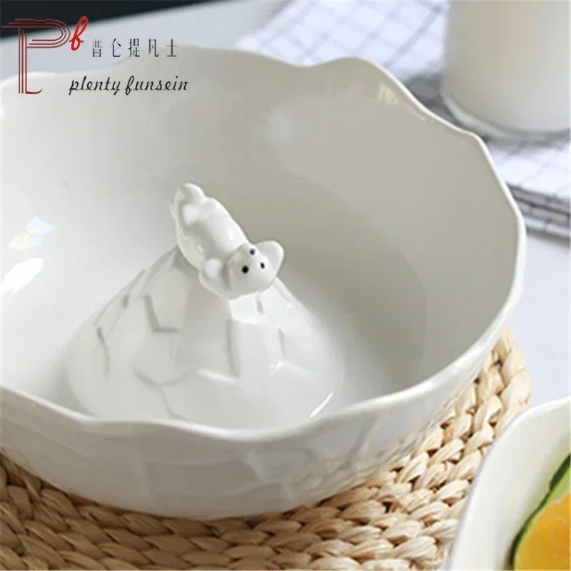 Totoro 1 China Ciq Tableware, 8 Inches, Lfgb Public Bowls, Disposable Kitchenware, Table Decoration Accessories, Clearance