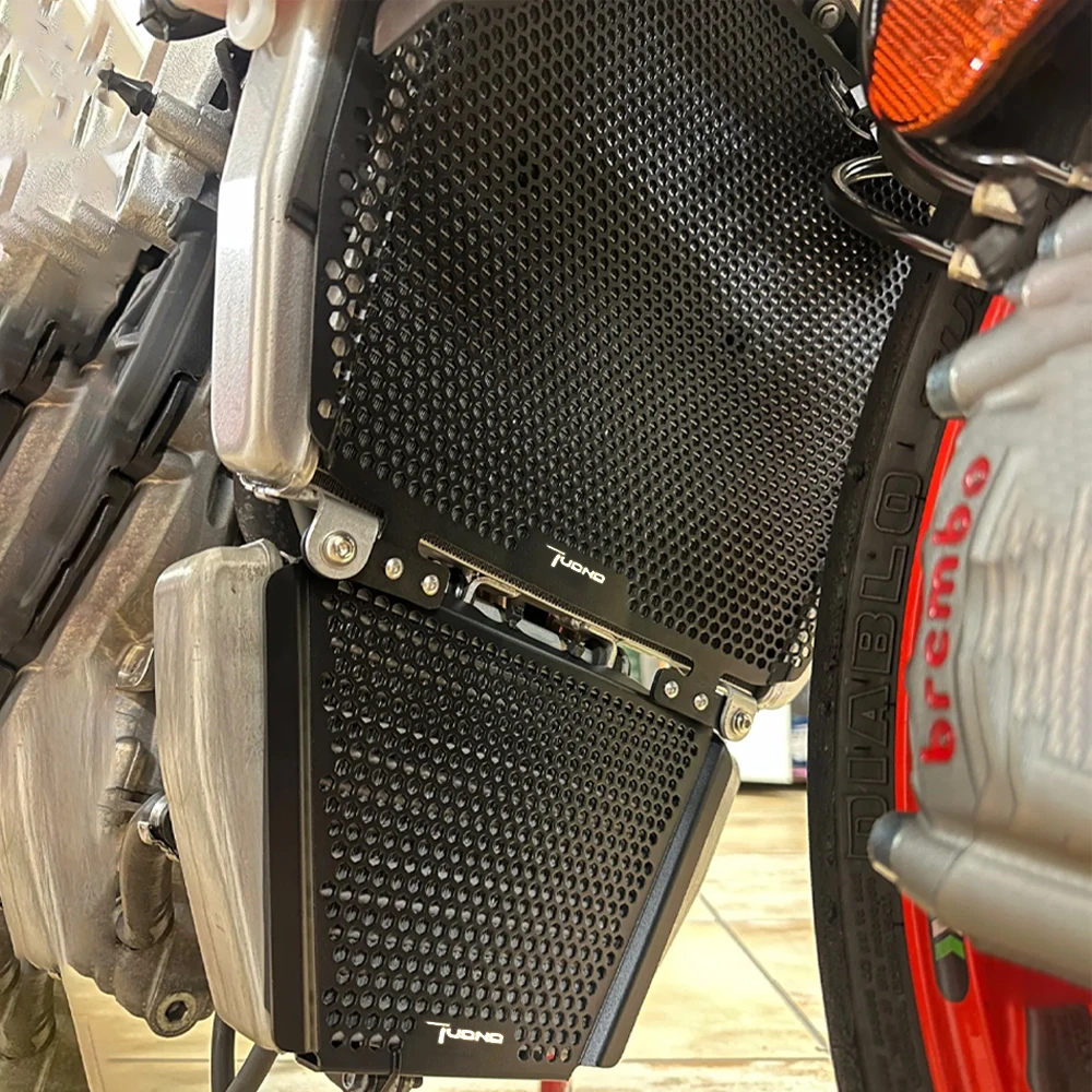 Motorcycle For Aprilia RSV4 1000 APRC RF Tuono V4 1100 RR Factory CNC Radiator Grille Guard Oil Cooler Guard Cover Protection