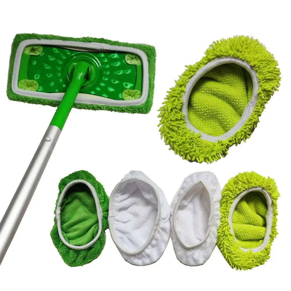 Useful Microfiber Mop Pads Compatible for Swiffer Sweeper Mop Dry Sweeping Cloth Washable Wet Mopping Cloth for Floor Cleaning