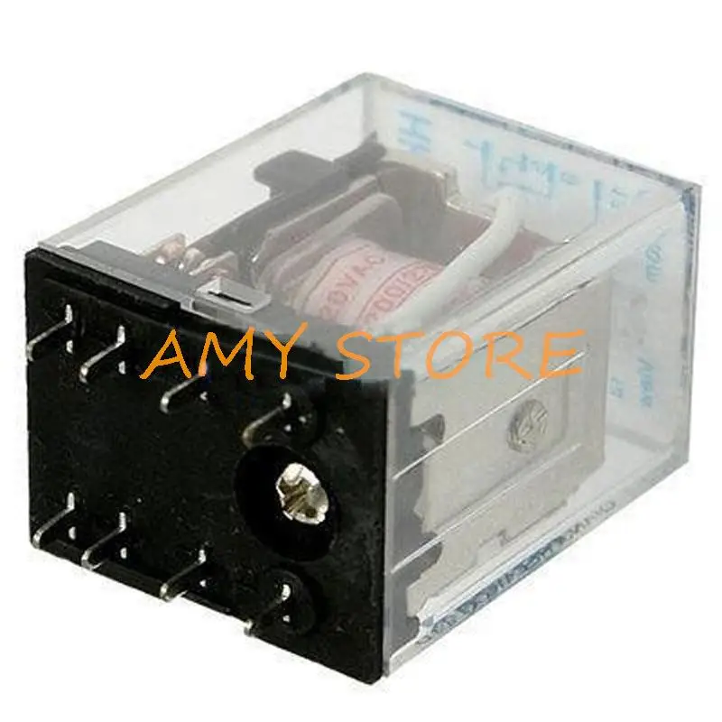 5A 12V/24VDC 12/24V/36VAC AC110V 220V Coil DPDT 8 Pin PCB Welding Electromagnetic Relay HH52PA MY2NJA