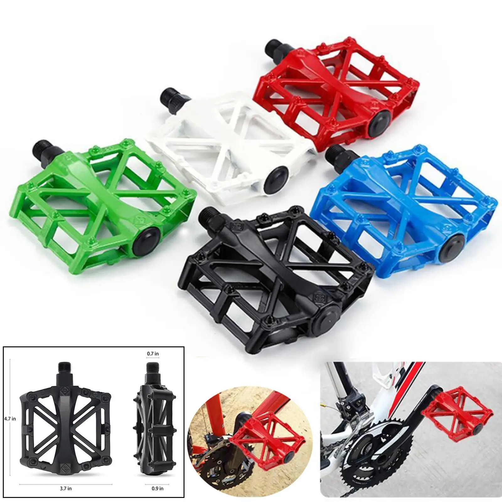 دواسات الدراجة المسطحة الطريق MTB 9/16 بوصة أجزاء إصلاح دواسة منصة دري DH