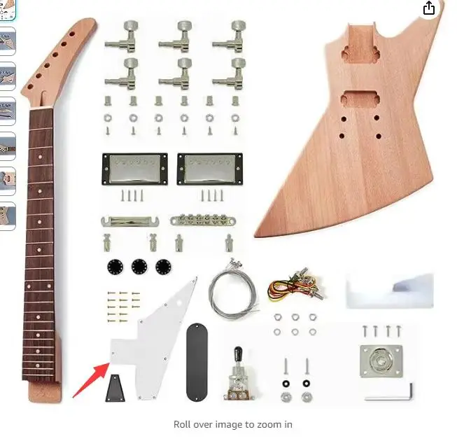In stock: semi-finished 6 string electric guitar, various styles of head / body / fingerboard, feel the joy of DIY!Augustan!