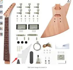 In stock: semi-finished 6 string electric guitar, various styles of head / body / fingerboard, feel the joy of DIY!Augustan！