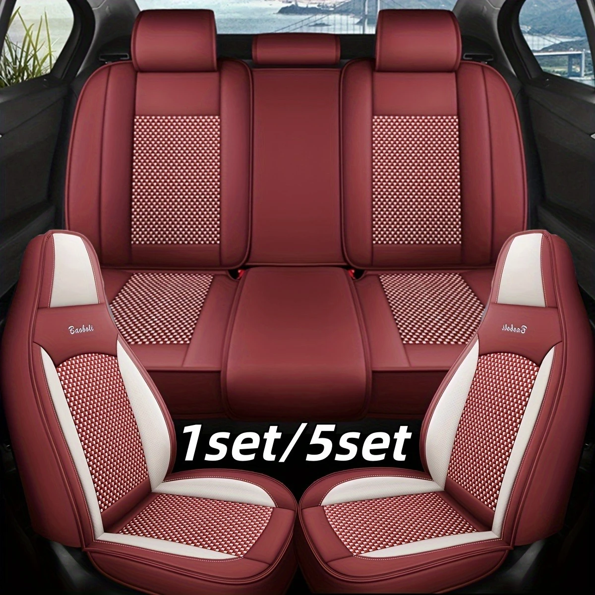 For c4 picasso 2014~2018 seat leon mk1 maserati ghibli Car Seat Cover Protector Interior Accessories Full Set