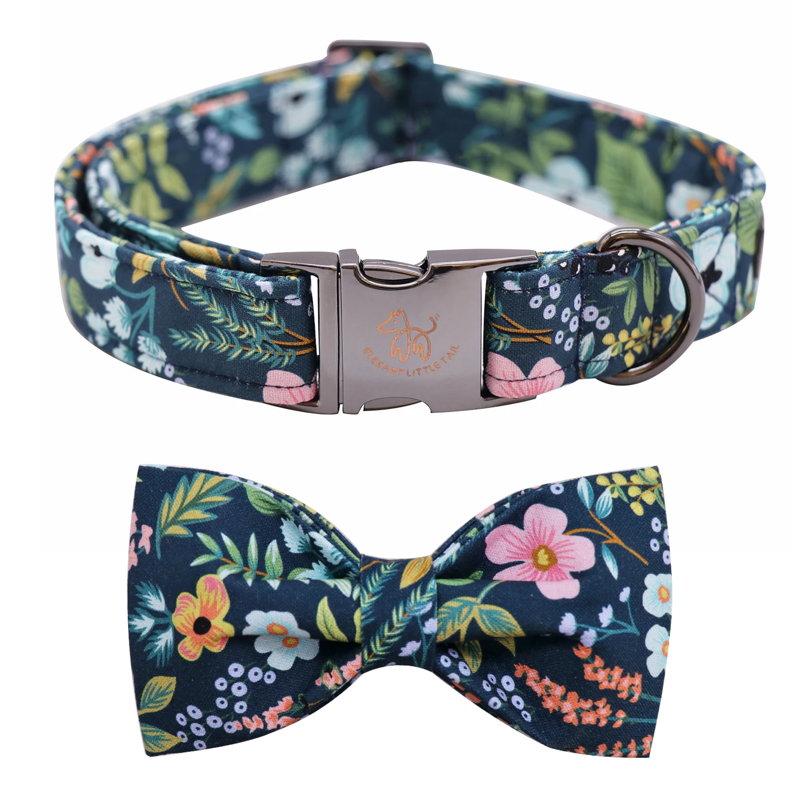 Elegant little tail Dog Collar with Bow Soft&Comfy Bowtie Dog Collar Adjustable Pet Gift Collars