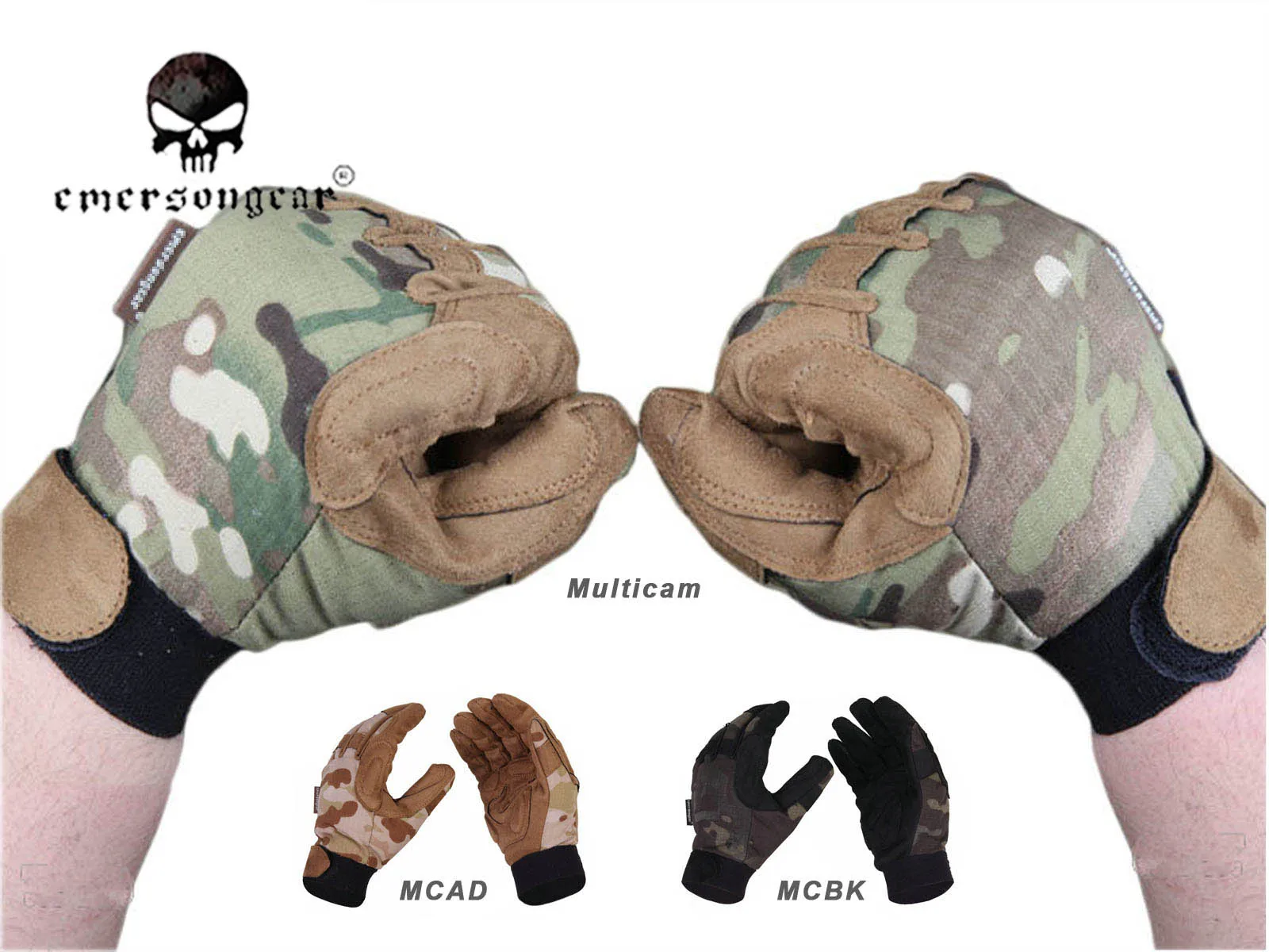 

Emersongear-Lightweight Camouflage Combat Gloves, outdoors, hunting，MC, Tactical