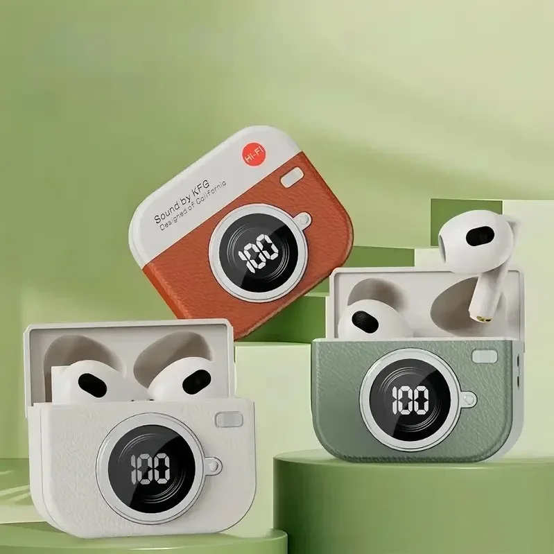 Q86 TWS Wireless Earphone Bluetooth Headphones Sport Stereo Fone Bluetooth Earbuds for Xiaomi Huawei iPhone Retro Camera Style