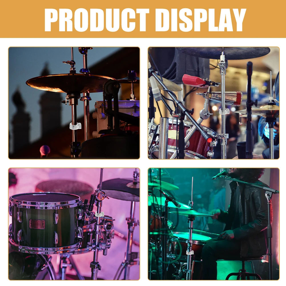 

Memory Lock Rotation Ring Drum Single Clamp Caliber Cymbal Mount Bracket Mounted Cowbell Holder Metal