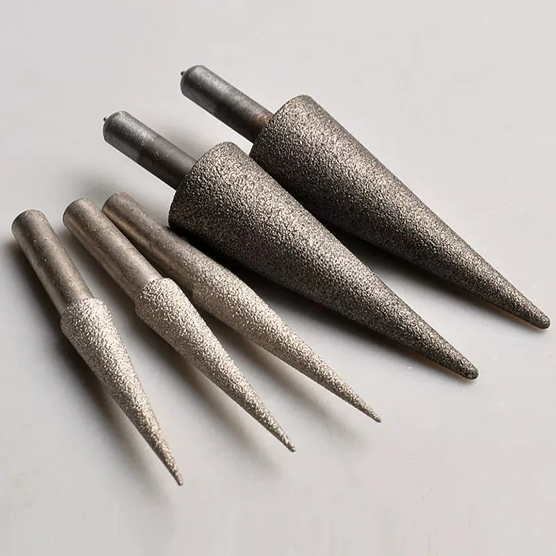 6Mm Pointed Needle Alloy Conical Hole Opener Taper Drill Bit Emery Inner Hole Reaming Tool Tile Chamfer Grinding Head