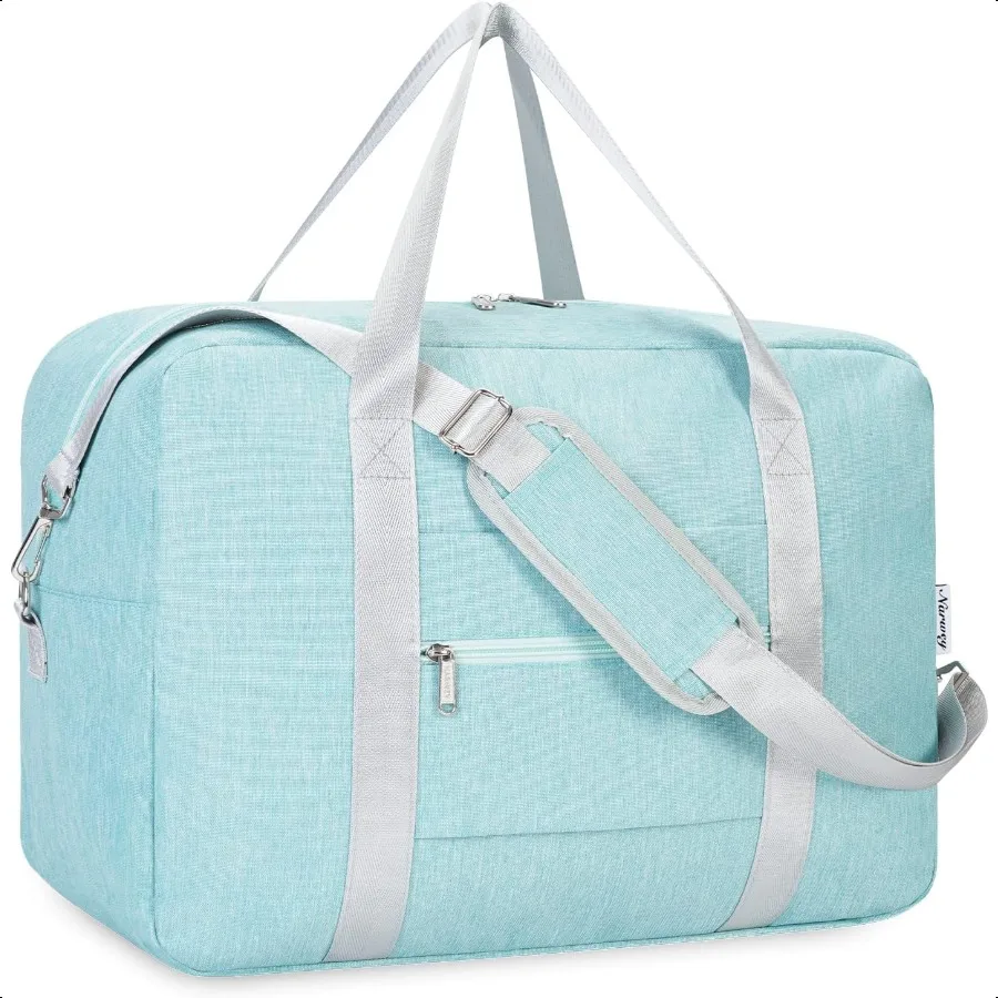 

For Spirit Airlines Personal Item Bag 18x14x8 Foldable Travel Duffel Bag Underseat Carry on Lage for Women Mint Green