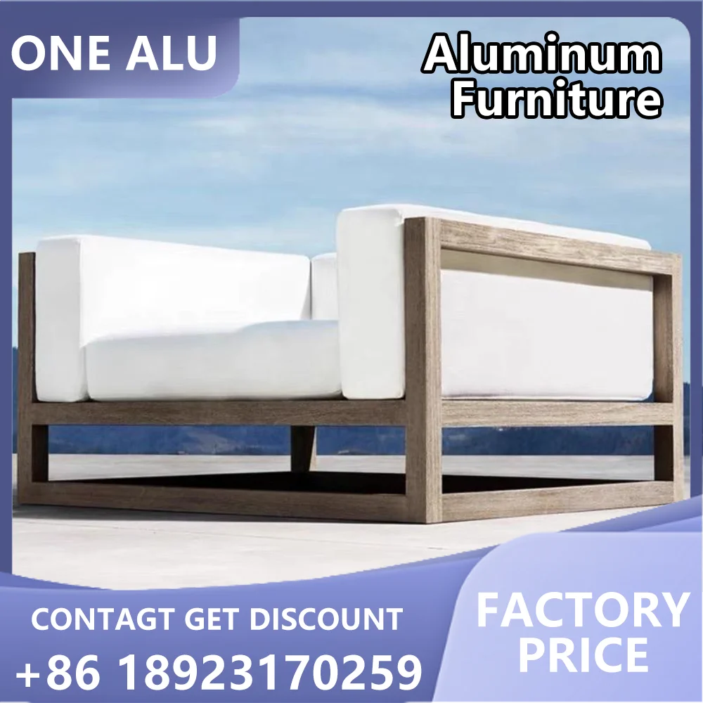 

Modern Outdoor Furniture Waterproof Rattan Aluminum Frame Patio Sectional Sofa Set for Garden Living Room Courtyard