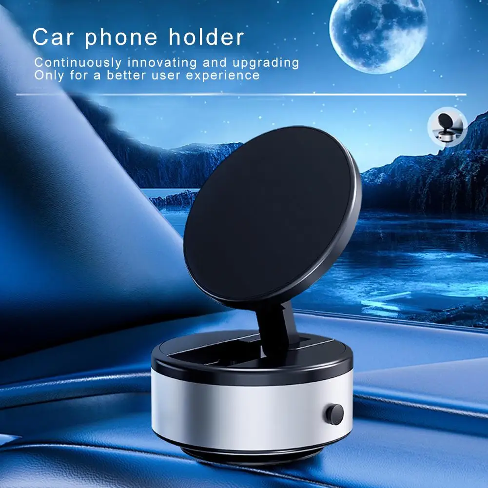 New Car Phone Holder Vacuum Magnetic Suction Cup Folding Bracket Universal Smartphone Support For Navigation Live Stream